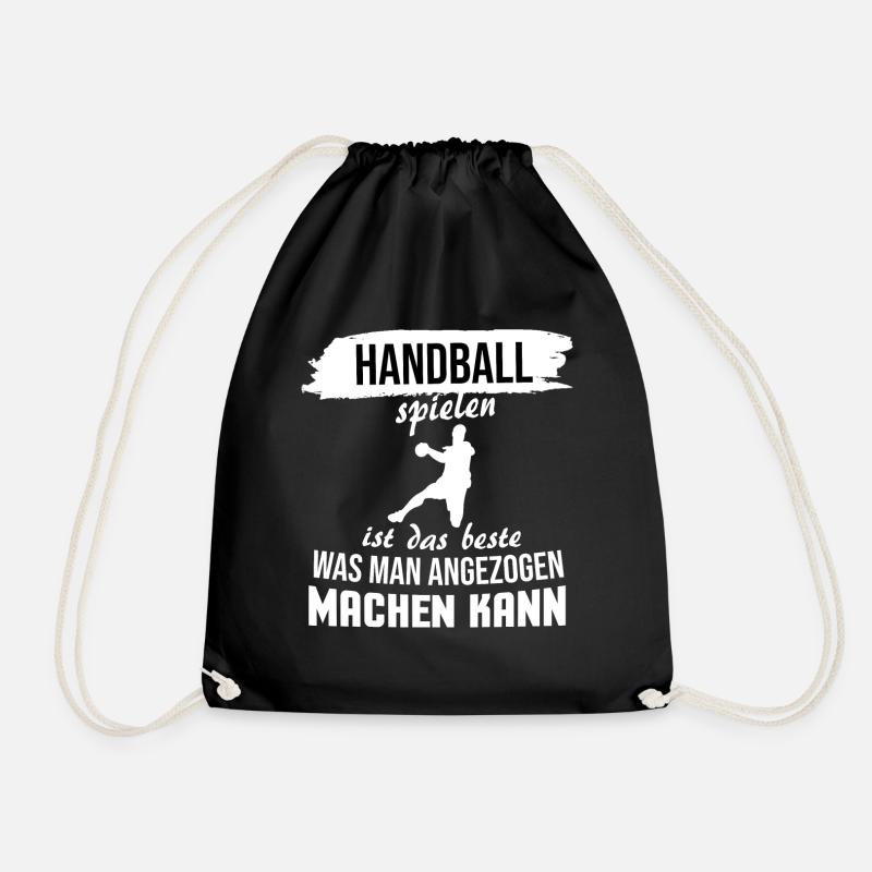 Handball Spruch Handballer Geschenk - Turnbeutel - Schwarz