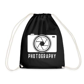 Photography - Drawstring Bag - black - Front