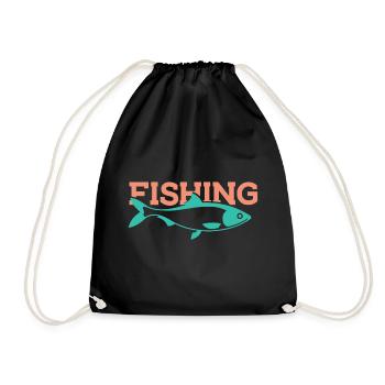 Angel Father and Son - Drawstring Bag - black - Front