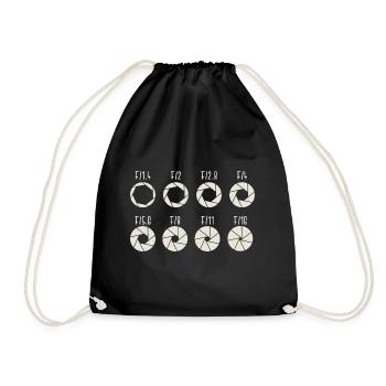 Aperture Aperture Mirror Reflex Gift - Drawstring Bag - black - Front