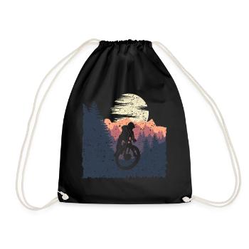 Cadeau de vélo de vélo de vélo de descente - Sac de sport léger - noir - Devant