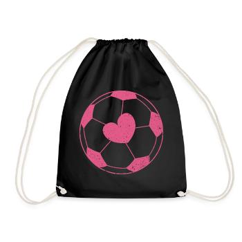 le football féminin - Sac de sport léger - noir - Devant