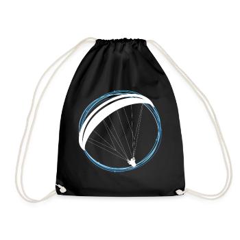 Parapente parapente pilote cadeau de parapente - Sac de sport léger - noir - Devant