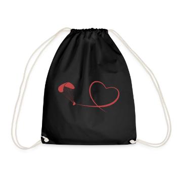 Parapente Amour - Sac de sport léger - noir - Devant