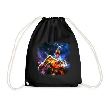 Mystic Mountain, Carina Nebula, Space, Galaxy, - Drawstring Bag - black - Front