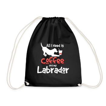 Labrador - Turnbeutel - Schwarz - Vorne