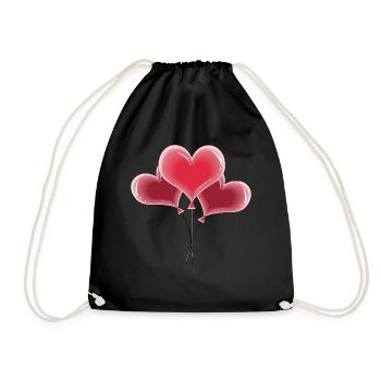 Saint Valentin - Sac de sport léger - noir - Devant