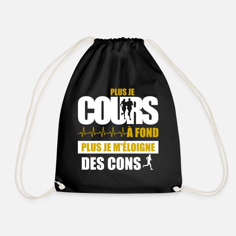 Plus je cours - Sac de sport léger - noir