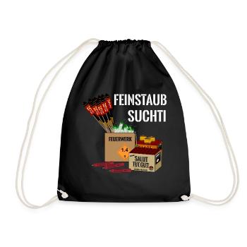 Pyro Feuerwerk - Turnbeutel - Schwarz - Vorne