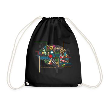 Sciences Physiciens Mathématiciens - Sac de sport léger - noir - Devant