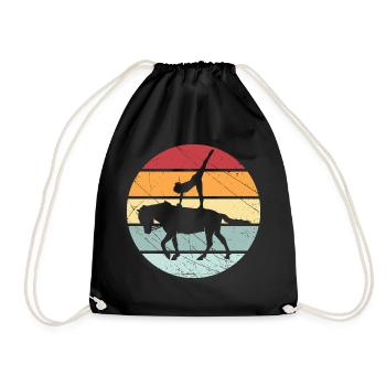 Cheval de cheval d'équitation rétro Volti - Sac de sport léger - noir - Devant