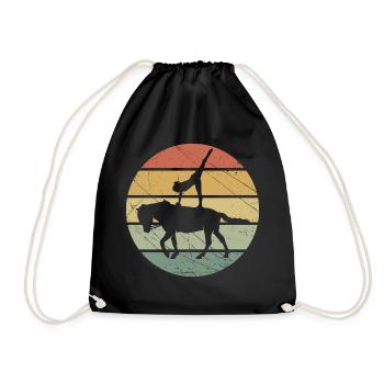 Cheval de cheval d'équitation rétro Volti - Sac de sport léger - noir - Devant