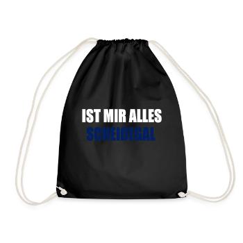 scheißegal - Turnbeutel - Schwarz - Vorne