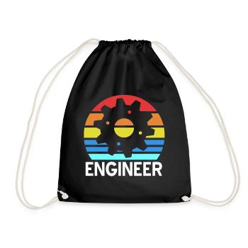 Ingénieur Civil Constructeur Génie Mécanique Mathématiques - Sac de sport léger - noir - Devant