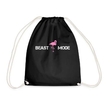 Beast Fashion avec Flamingo - Sac de sport léger - noir - Devant