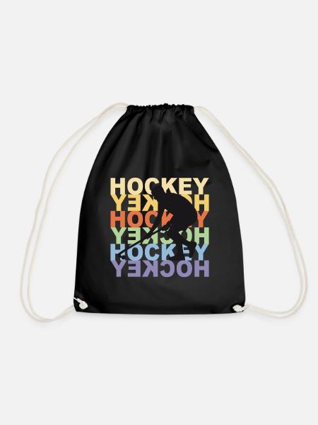 Hockey Hockey Hockey - Turnbeutel - Schwarz