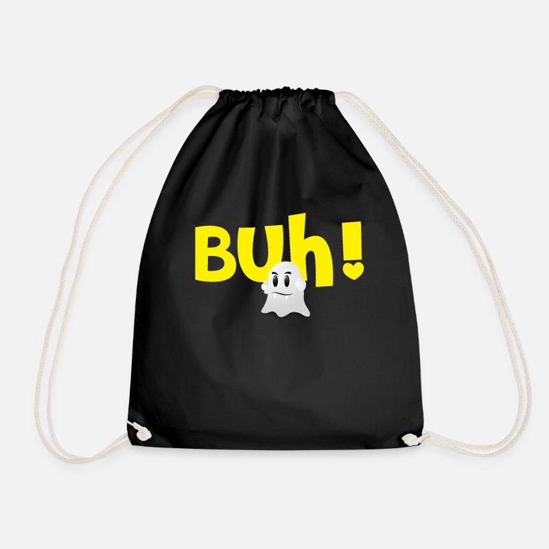 Buh ghost - Drawstring Bag - black