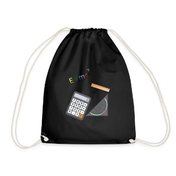 Mathe - Turnbeutel - Schwarz - Vorne