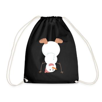 bonhomme de neige - Sac de sport léger - noir - Devant