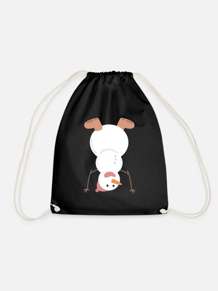 bonhomme de neige - Sac de sport léger - noir