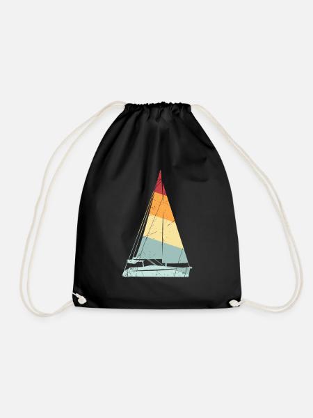 Segeln Segelboot Geschenk Segler Schiff See Yacht - Turnbeutel - Schwarz