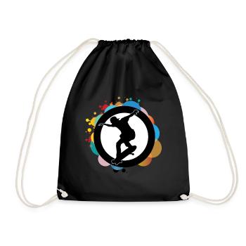 Planche à roulettes - Sac de sport léger - noir - Devant