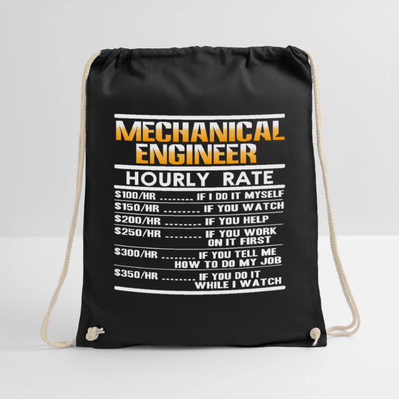 Mechanical engineering engineer occupation building student Drawstring Bag