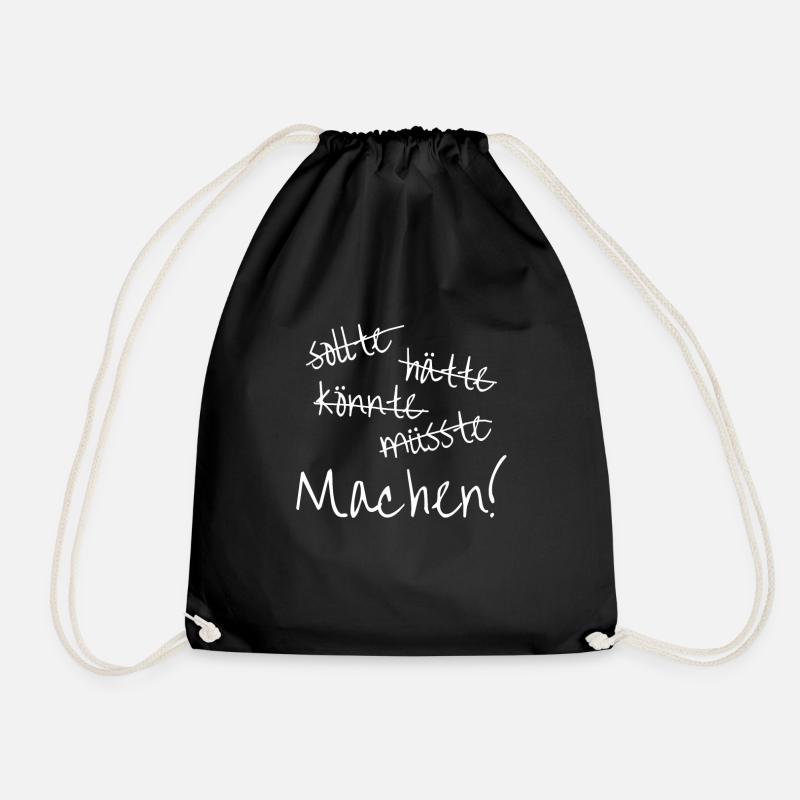 Machen, einfach machen! - Turnbeutel - Schwarz