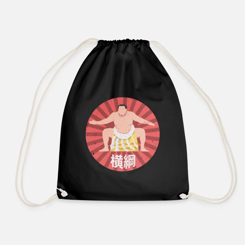 Sumō-Großmeister "Yokozuna" - Turnbeutel - Schwarz