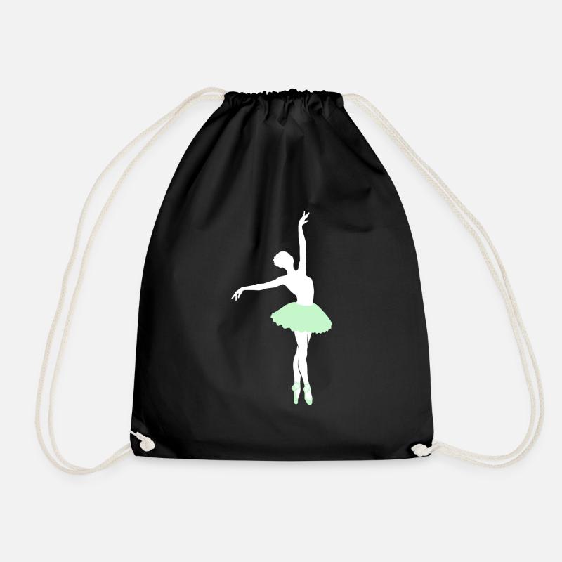 Ballet - Drawstring Bag - black