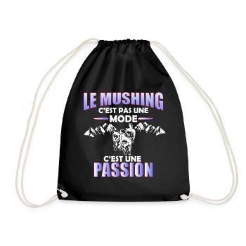 mushing pas une mode - Sac de sport léger - noir - Devant