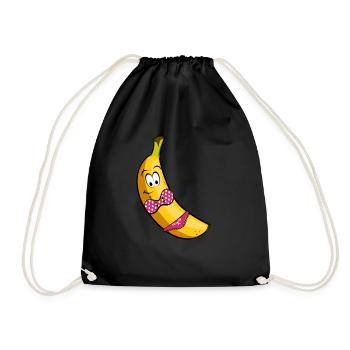 sexy banana - Sac de sport léger - noir - Devant