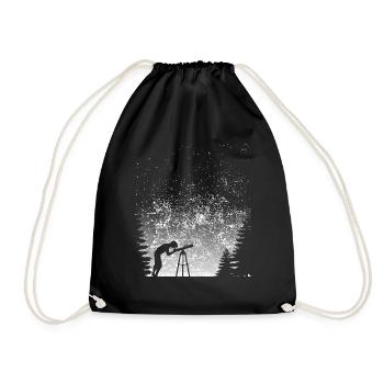 Astronomie astronomie astronome cadeau étoiles lune - Sac de sport léger - noir - Devant