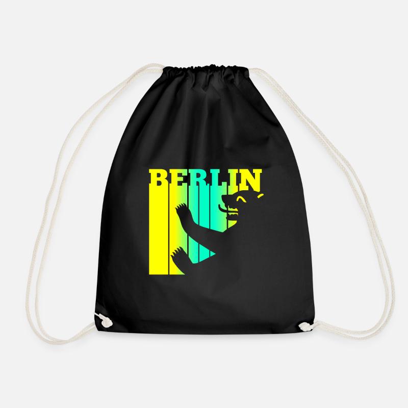 Berliner Bär - Turnbeutel - Schwarz