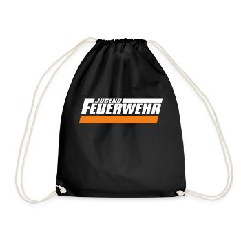 Jugendfeuerwehr I Feuerwehr I Notruf 112 - Turnbeutel - Schwarz - Vorne