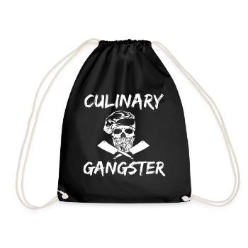 cook - Drawstring Bag - black - Front