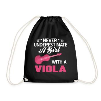 viola - Drawstring Bag - black - Front