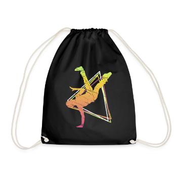 Breakdance Breakdancer musique hip hop cadeau danse - Sac de sport léger - noir - Devant