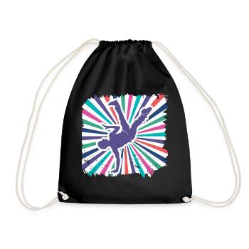Breakdancing - Drawstring Bag - black - Front