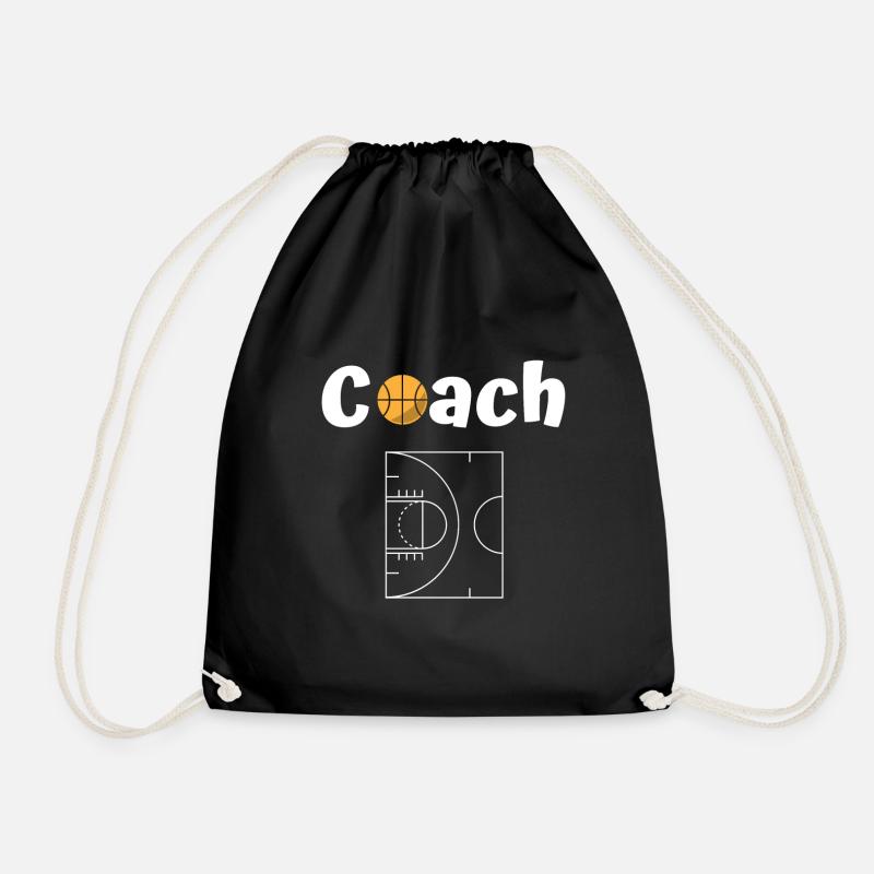 Basketball-Coach - Turnbeutel - Schwarz