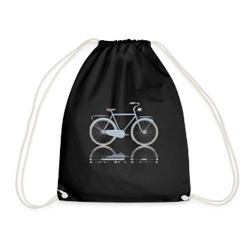 bicycle - Drawstring Bag - black - Front