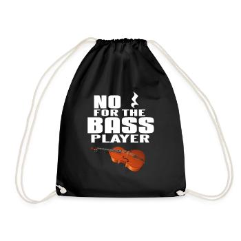 contrebasse - Sac de sport léger - noir - Devant