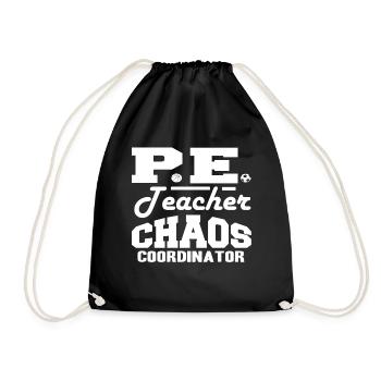 professeur d'éducation physique - Sac de sport léger - noir - Devant