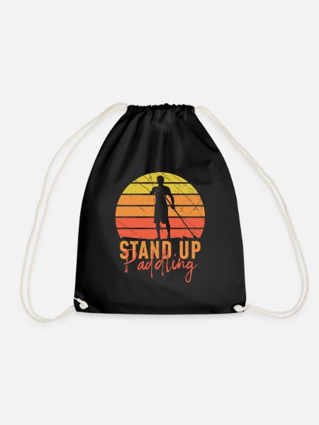Sports nautiques sup surf paddle paddle - Sac de sport léger - noir