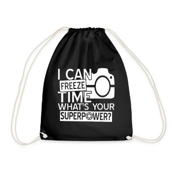 photographer - Drawstring Bag - black - Front