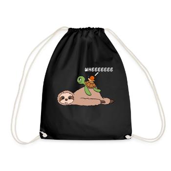 Pour les amoureux des animaux Grande chemise - Sac de sport léger - noir - Devant