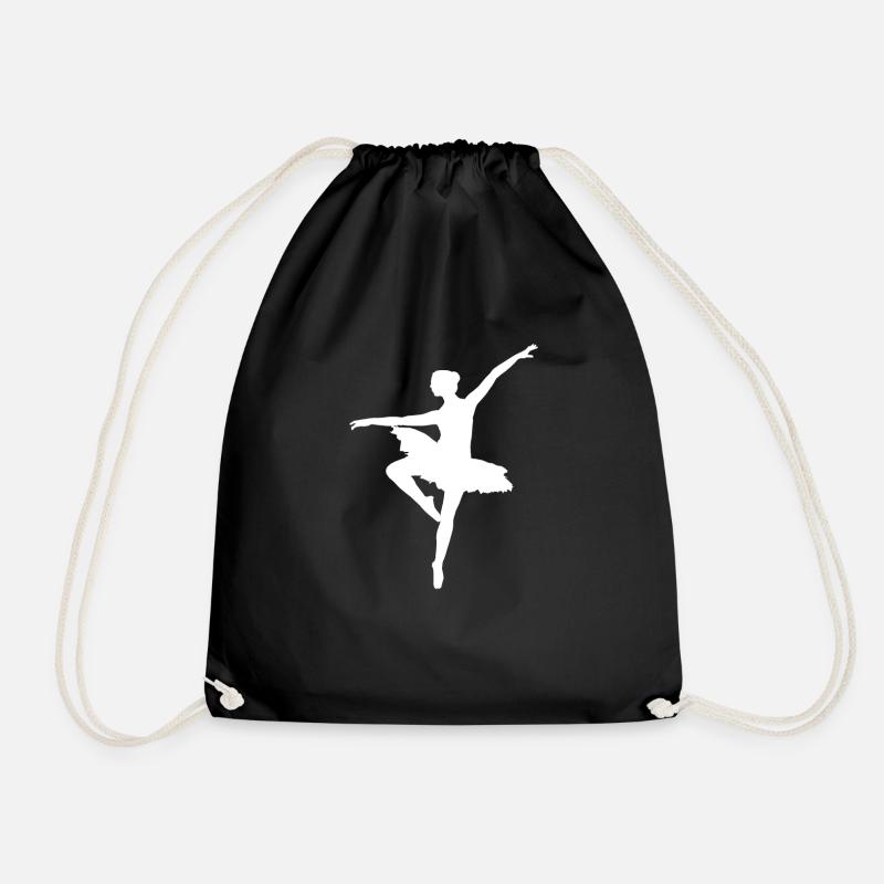 ballet - Drawstring Bag - black