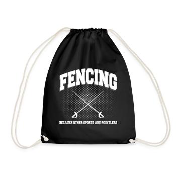 escrime - Sac de sport léger - noir - Devant