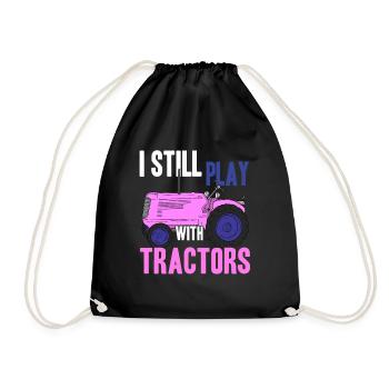 Agriculteur agriculteur - Sac de sport léger - noir - Devant
