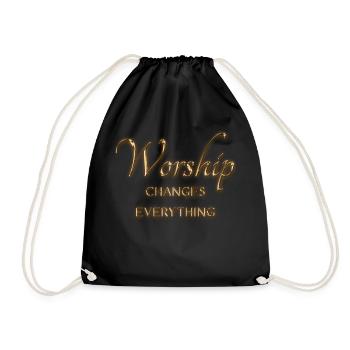 Jésus christ, bible, verset biblique, chrétien, foi - Sac de sport léger - noir - Devant